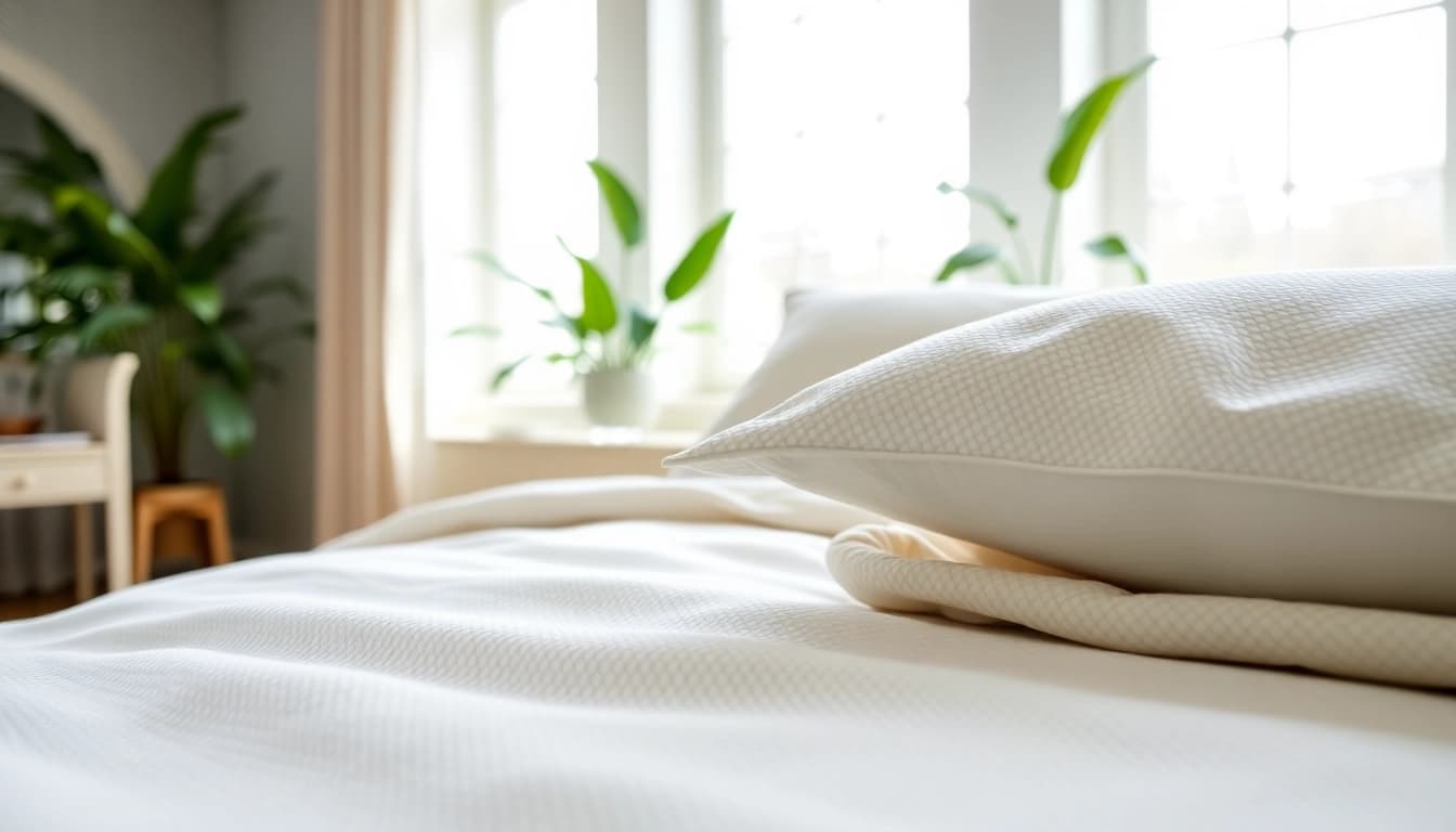 Verken de luxe van percale katoen met een stijlvol opgemaakt bed