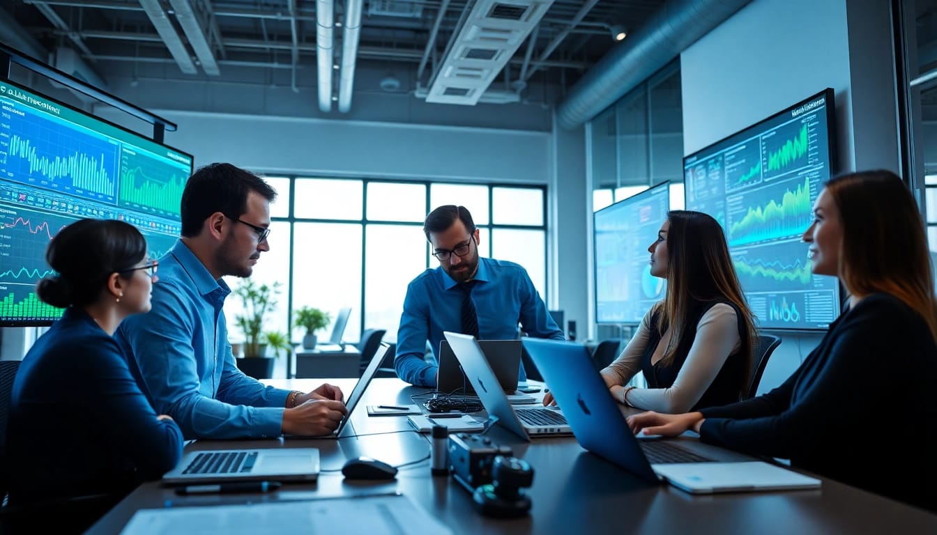 Visual representation of professionals engaged in AI claims processing analysis.