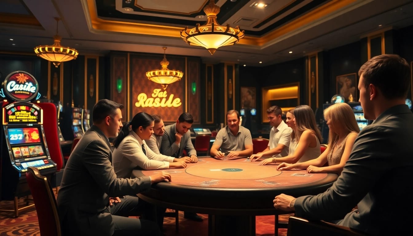Experience the thrill of the best online casino Canada with vibrant gaming atmosphere and engaged players.