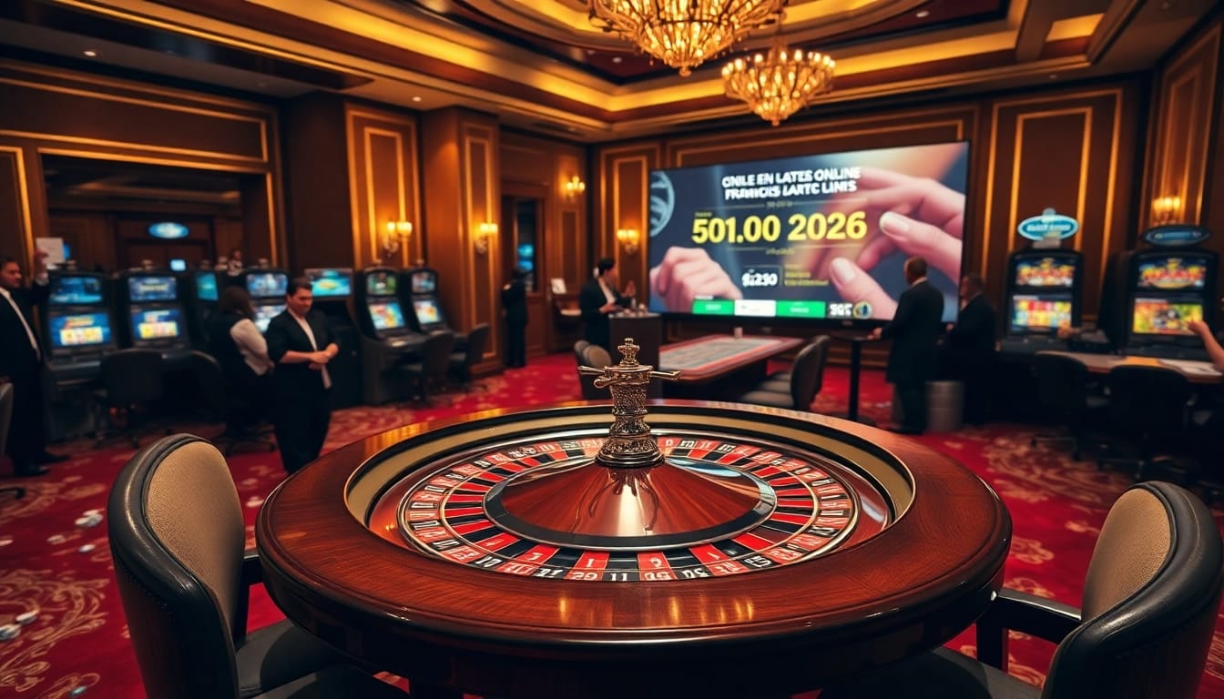 Découvrez l'excitation de casino en ligne Français 2026 avec des tables élégantes et des joueurs captivants.