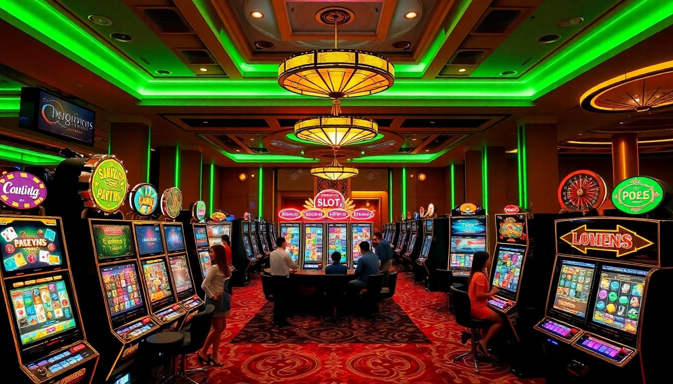 Players enjoying top RTP Pragmatic Play slots in an upscale casino setting.