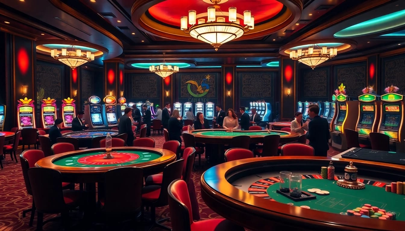 Jouez à des jeux palpitants au casino en ligne Français 2026 dans un cadre élégant et sur des tables de jeu vibrantes.