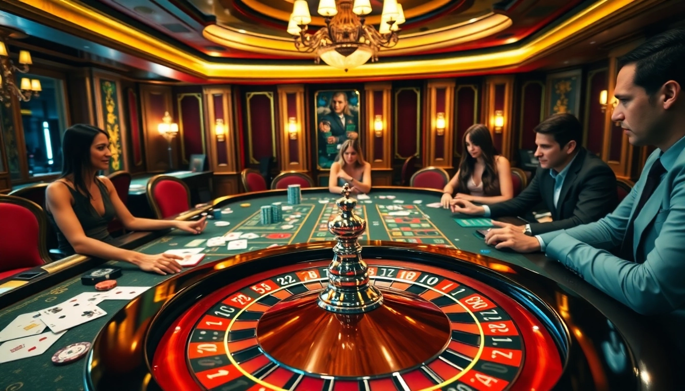Vivez l'excitation au meilleur casino en ligne France avec des scènes de roulette et de poker vibrantes.