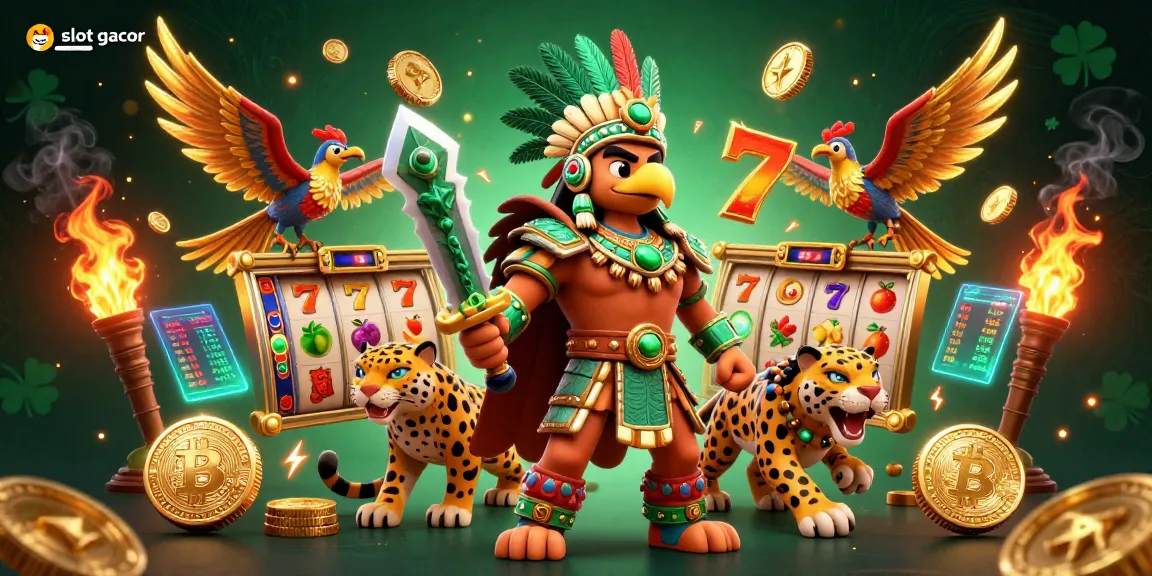 Experience the excitement of slot gacor with vibrant 3D characters and immersive casino elements bursting with energy.