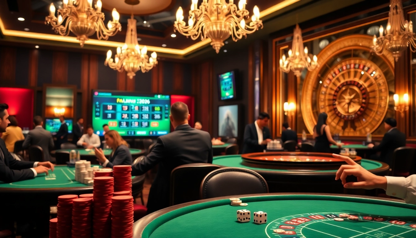Vivez le frisson du casino en ligne Français 2026 avec des tables de paris à enjeux élevés et des joueurs excités.