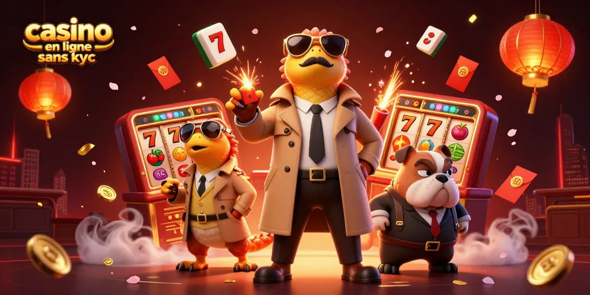 Jouez au casino en ligne sans kyc avec des raptors en trench coat dans un lounge VIP.