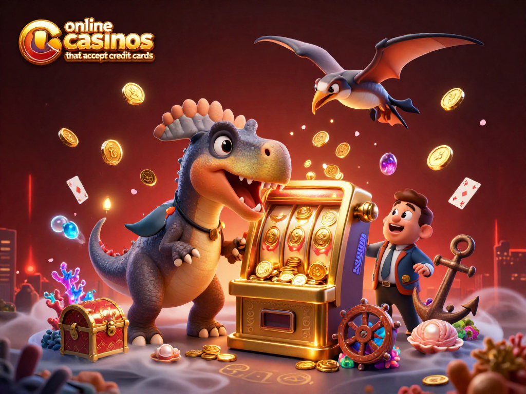 Experience excitement at online casinos that accept credit cards with dynamic scenes of jackpots and fun.