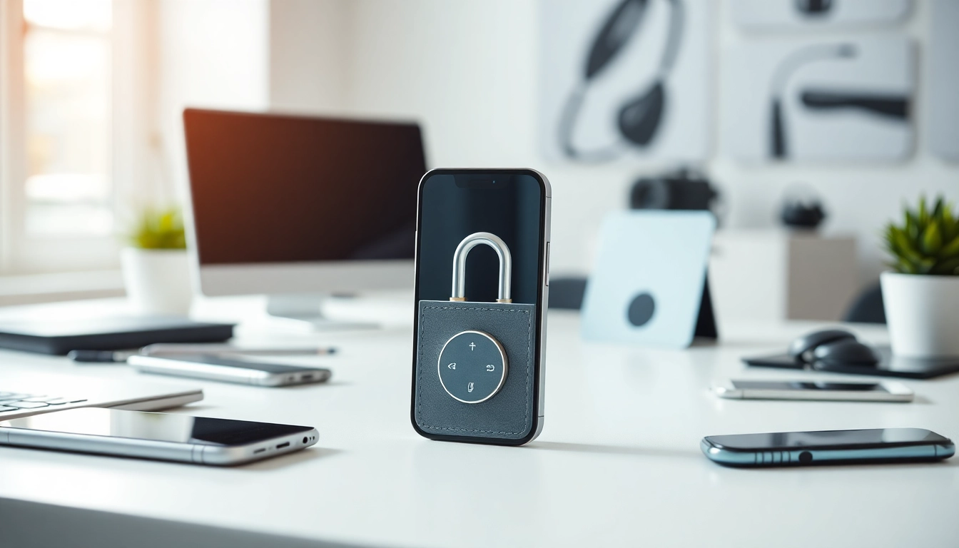 Phonelocker in a modern workspace showcasing innovative technology and sleek design.