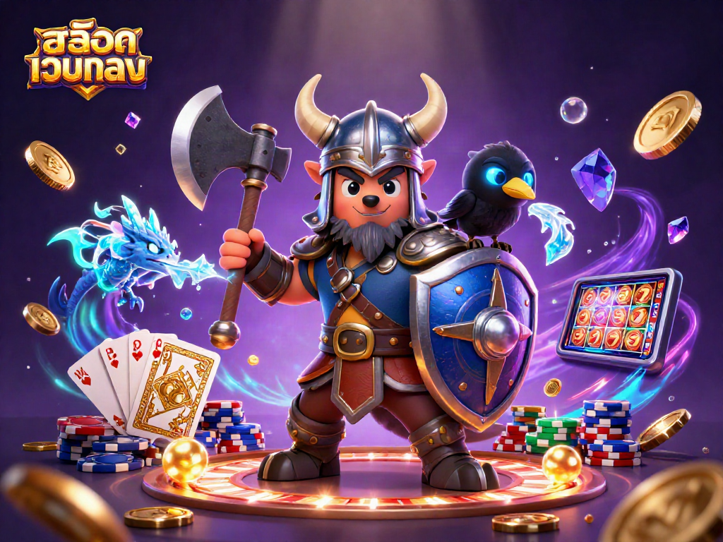 Spin the reels of สล็อตเว็บตรง and unlock epic wins with our vibrant casino illustration.