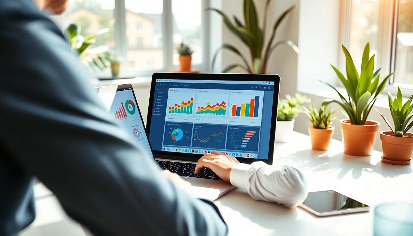 Explore HubSpot free tools while reviewing software features in a modern workspace.