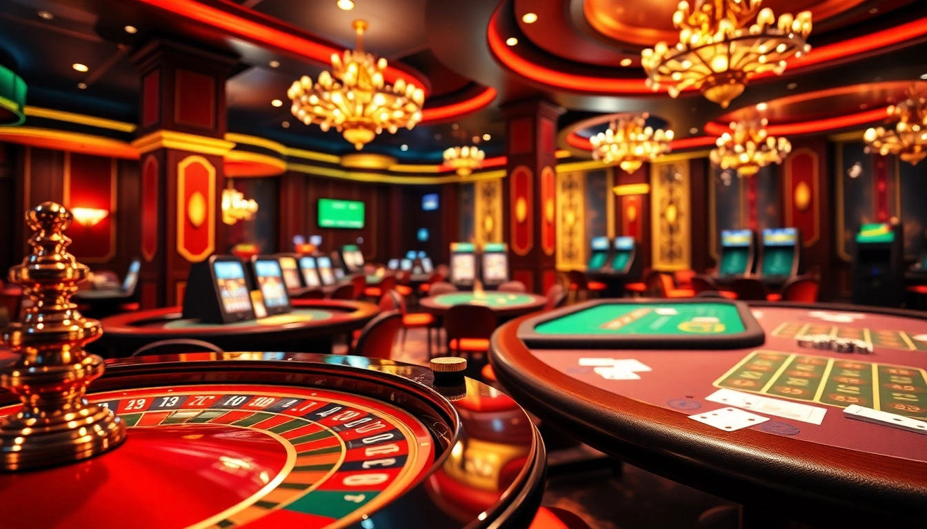 Découvrez l'excitation du casino en ligne Français 2026 avec des tables de jeu vibrantes et des roues de roulette.