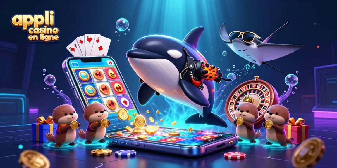 Appli casino en ligne : plongez dans l'univers ludique avec des cétacés et des pièces d'or.