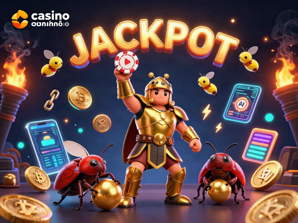 Juega en un casino online español y gana con la suerte del jackpot iluminado por luciérnagas.