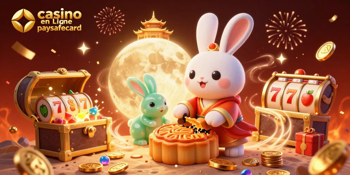 Jouez à des jeux captivants sur le casino en ligne paysafecard avec des illustrations de lapins et des jetons de poker.