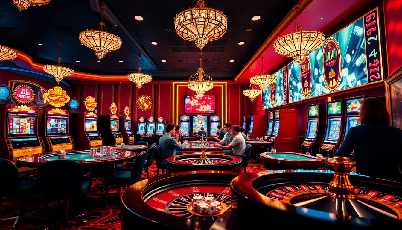 Vivez l'excitation des meilleurs casinos en ligne avec des joueurs aux tables luxueuses et des machines à sous vibrantes.