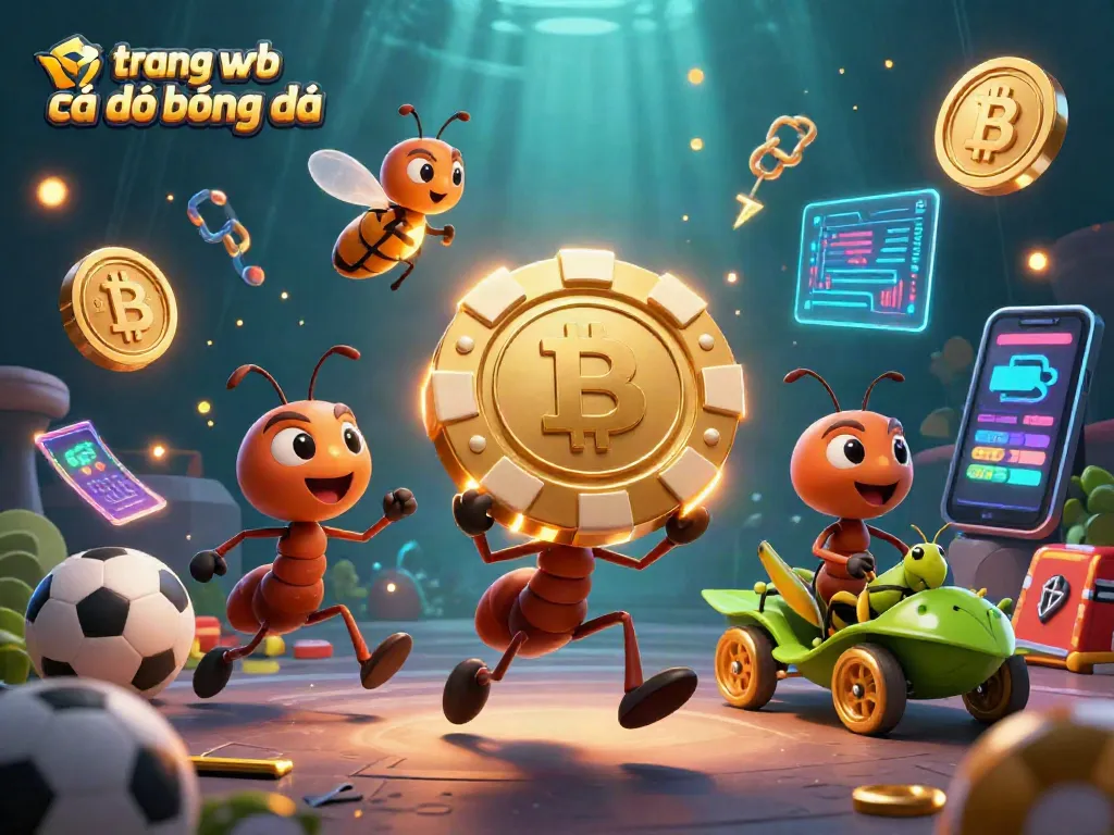 Nhà cái bóng đá uy tín, đoàn kiến vận chuyển chip poker trong không gian ấn tượng.