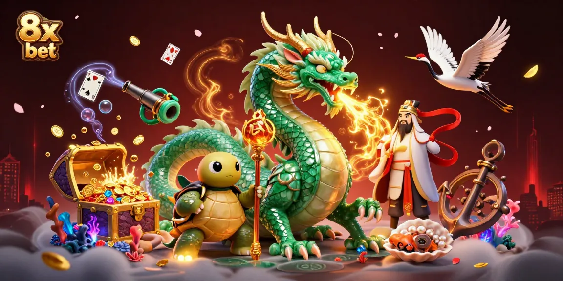 Engage with the dynamic world of 8x bet through this vibrant casino-themed illustration.