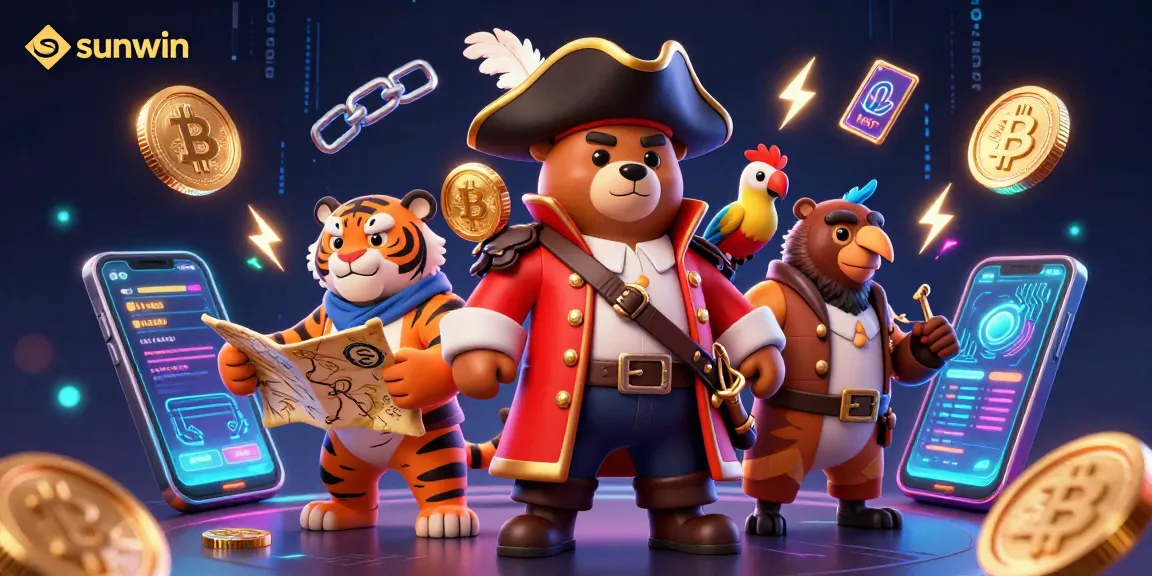 Bet on sunwin and experience thrilling gameplay with 3D cartoon characters in an exciting casino scene.