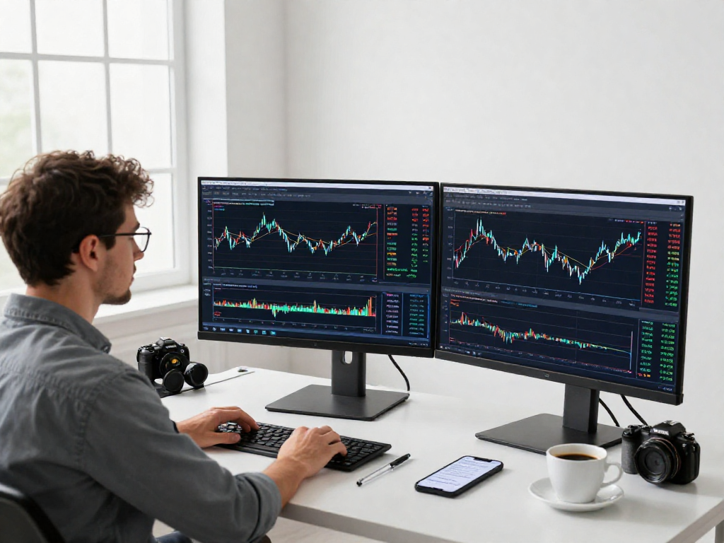 MetaTrader 5 trading environment with advanced charts and analysis tools, capturing the essence of professional trading.