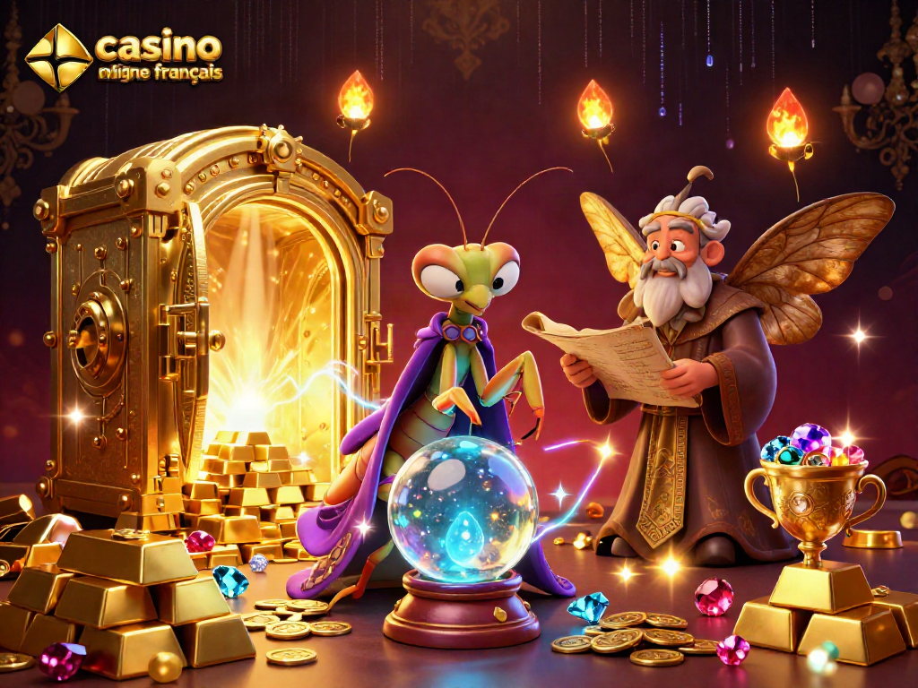 Découvrez les charmes du casino en ligne français avec cette illustration captivante.
