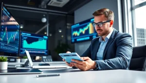 카드현금화 전략을 검토하는 전문 금융 상담가의 모습