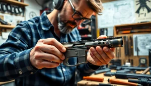 Detailed view of a forced reset trigger, showcasing its mechanical precision and functionality for firearm enthusiasts.