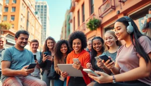 Discover OnlyFans Nearby Creators in a vibrant urban scene filled with diverse content creators engaging and collaborating.